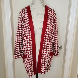 80s houndstooth blazer jacket